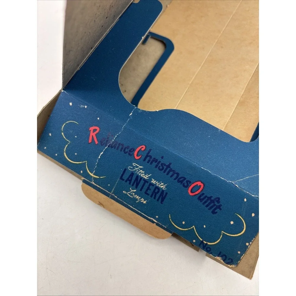 1- Vintage Reliance Lantern Outfit Christmas light BOX ONLY 102 NOS. No lights